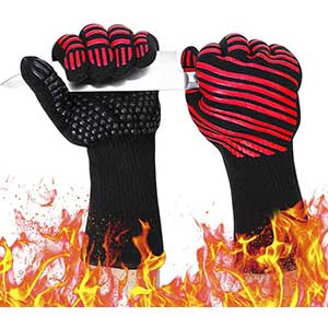 extreme heat resistant bbq gloves