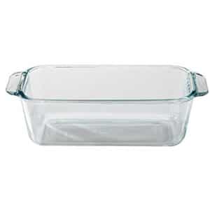 pyrex 1.5 quart clear basic glass loaf pan