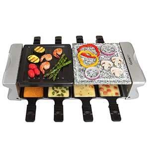 cucinapro dual cheese raclette grill