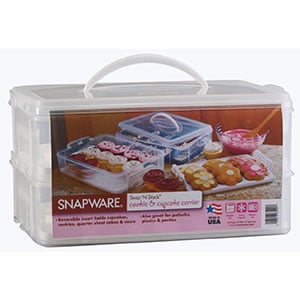 snapware snap n stack large 2 layer