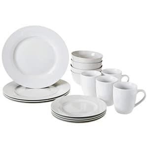 amazon basics kitchen dinnerware set