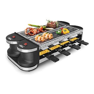 artestia electric dual raclette grill