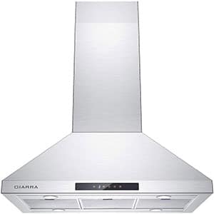 ciarra stainless steel range hood