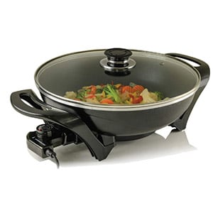 ovente electric skillet wok