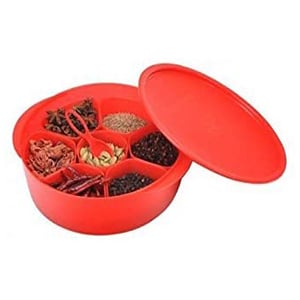 tupperware spice it red container